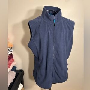 active fleece  size extra large womens outdoor wear coat vest gorpcore blue